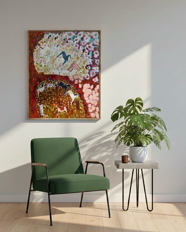 The whimsical and the wonderful 🪻&hearts;️✨

KATE DEBBO
&lsquo;Parade&rsquo;
Oil on canvas
135 x 110cm

Find this artwork and more by Kate Debbo on our website or call us +61 08 9388 3300 for more information. 

#colorfulart #colourfulart #brightart