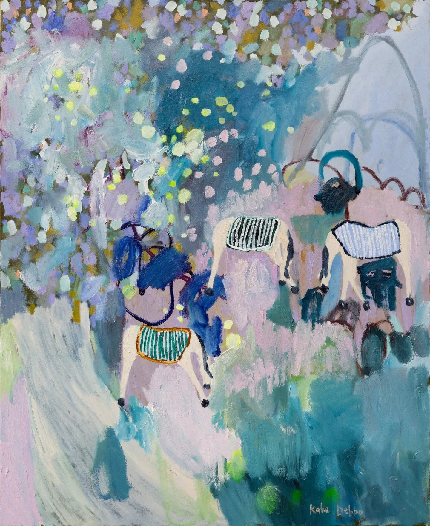 🪻🌸🍃🩵

KATE DEBBO
&lsquo;Waiting Here&rsquo;
Oil on canvas, framed
135 x 110cm

Find this and more colourful artworks by South West artist Kate Debbo on our website or call us +61 08 9388 3300 for more information.

Remember to visit the gorgeous 