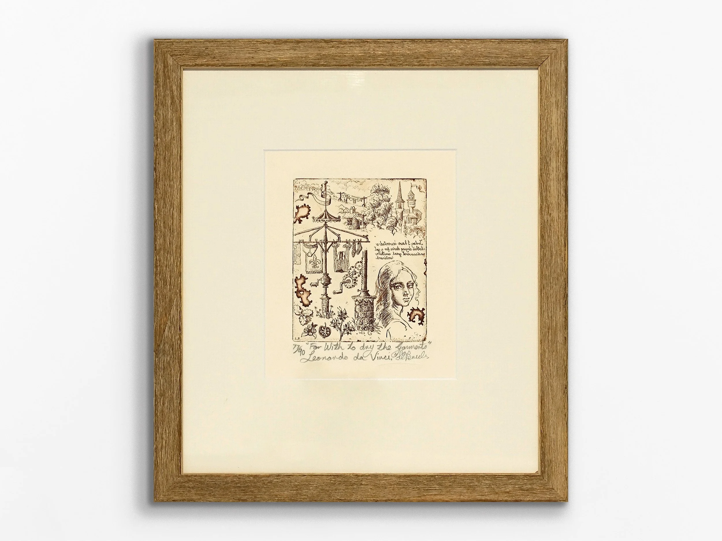 Leonardo da Vinci 'For With to Dry the Garments', 1994