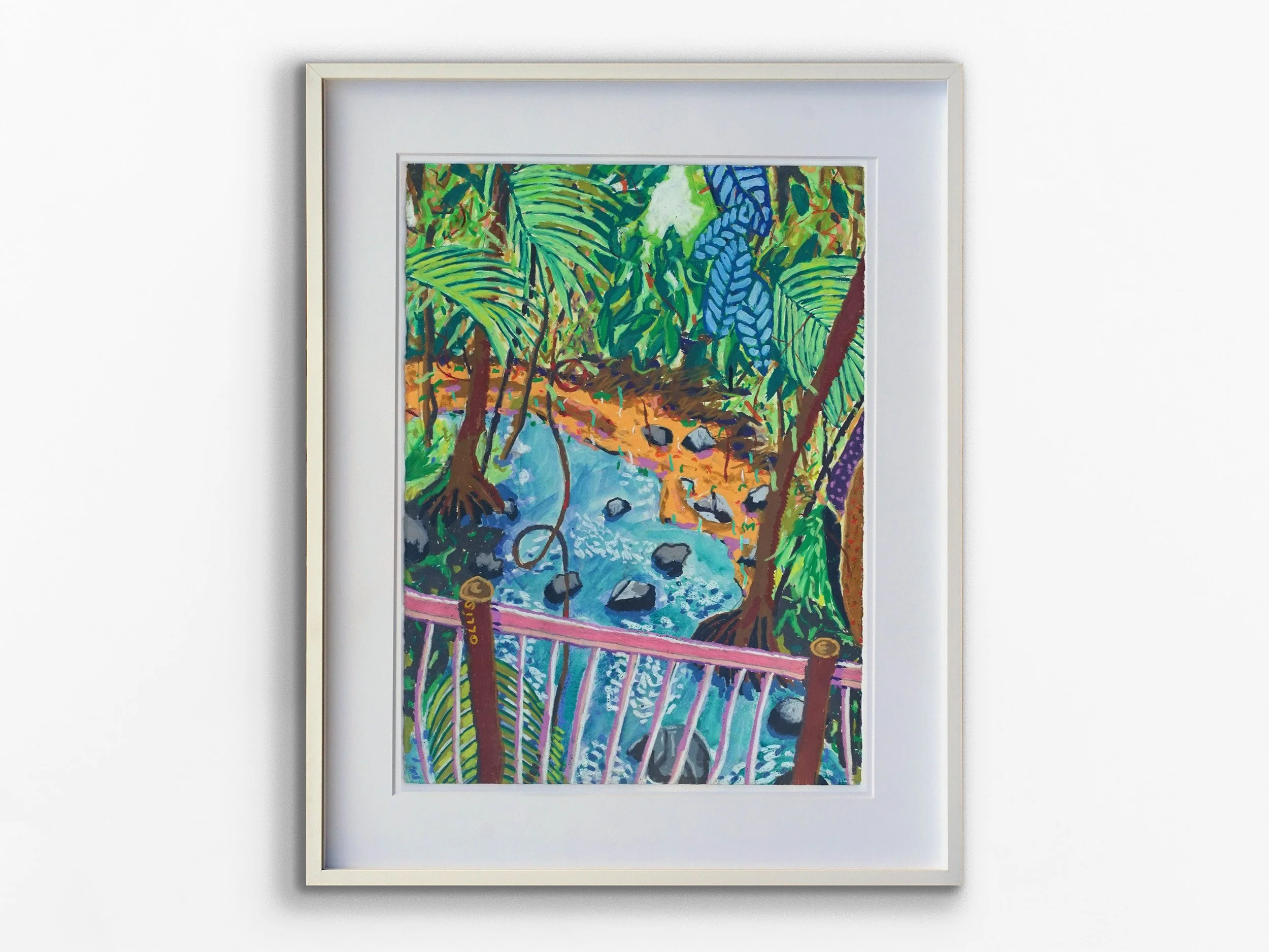 Creek with Bridge
