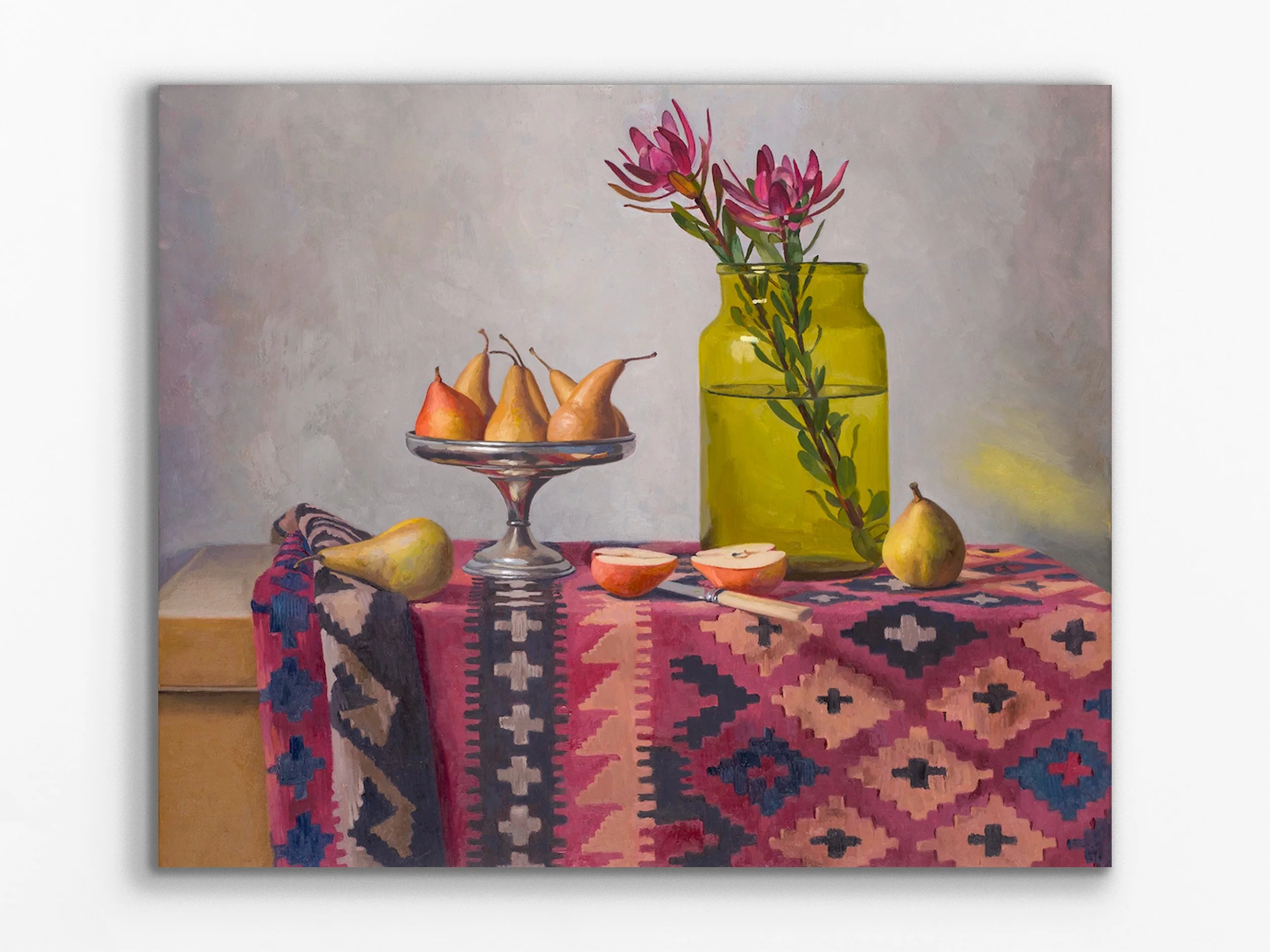 Pears, Pickle Jar and Leucadendron, 2024