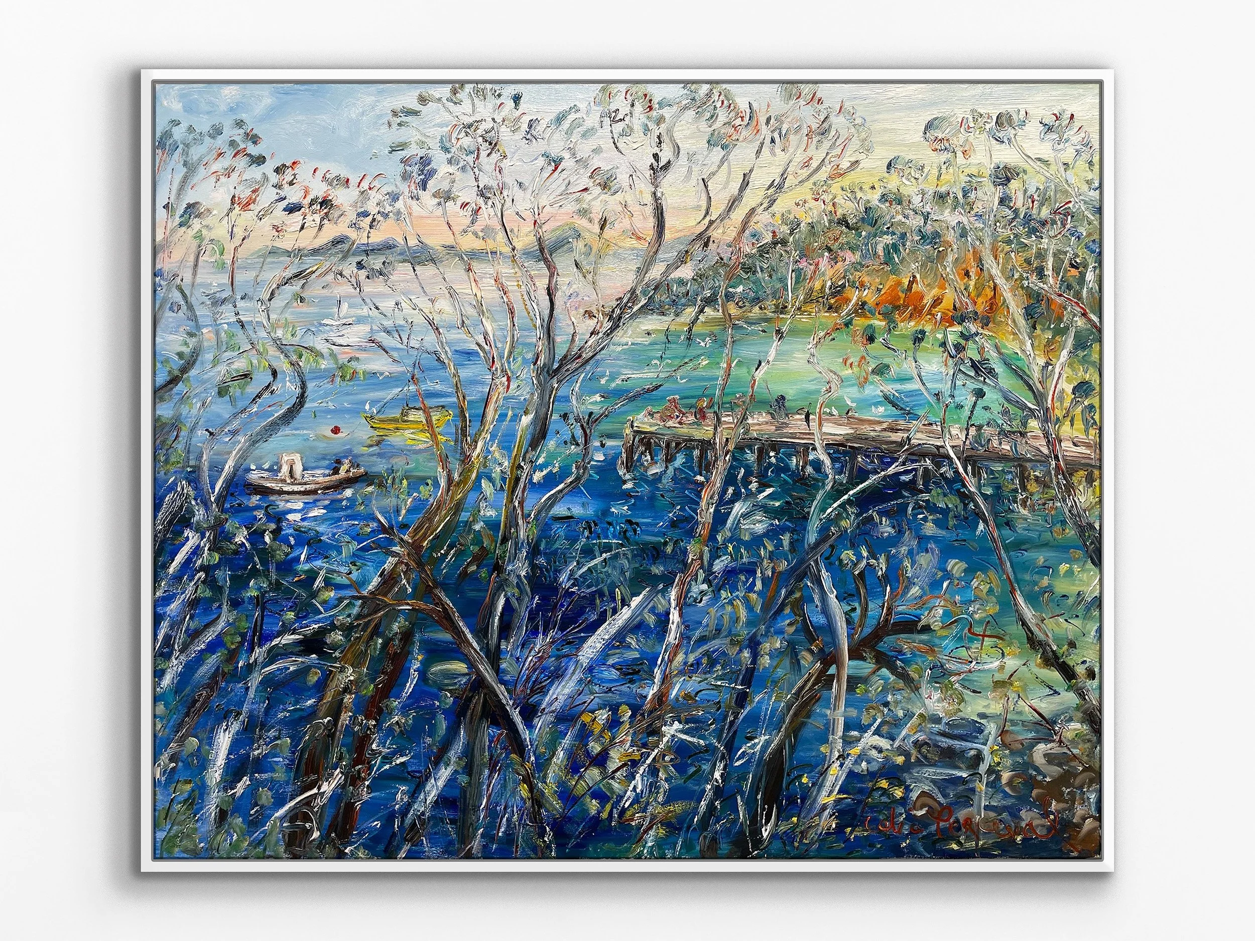 Fishing on the Old Pier at Canary Wharf, Eden NSW, 2024