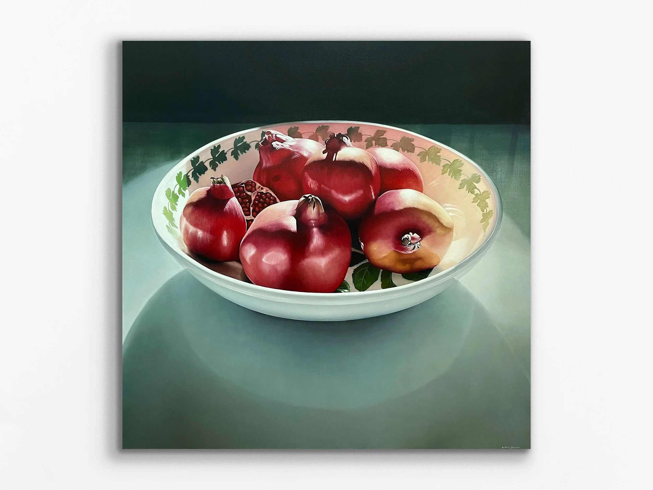 Pomegranates in Shallow Bowl, 2023