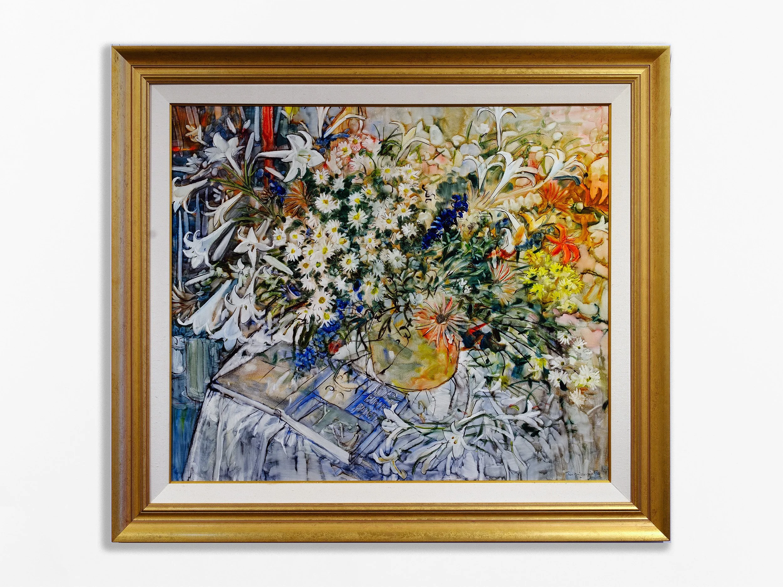 Still Life with Flowers and Book