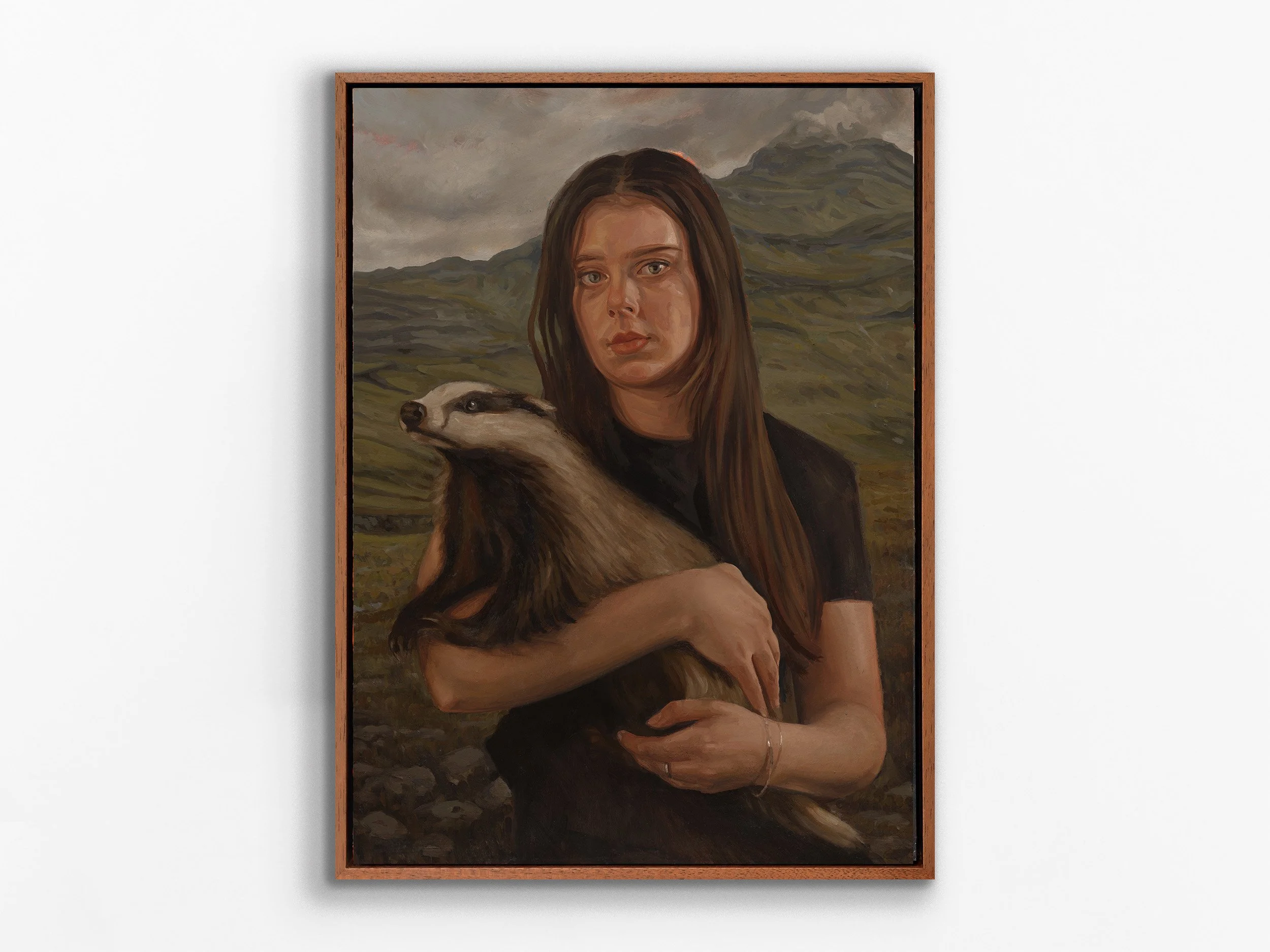 Portrait of the Artist with Badger, 2025