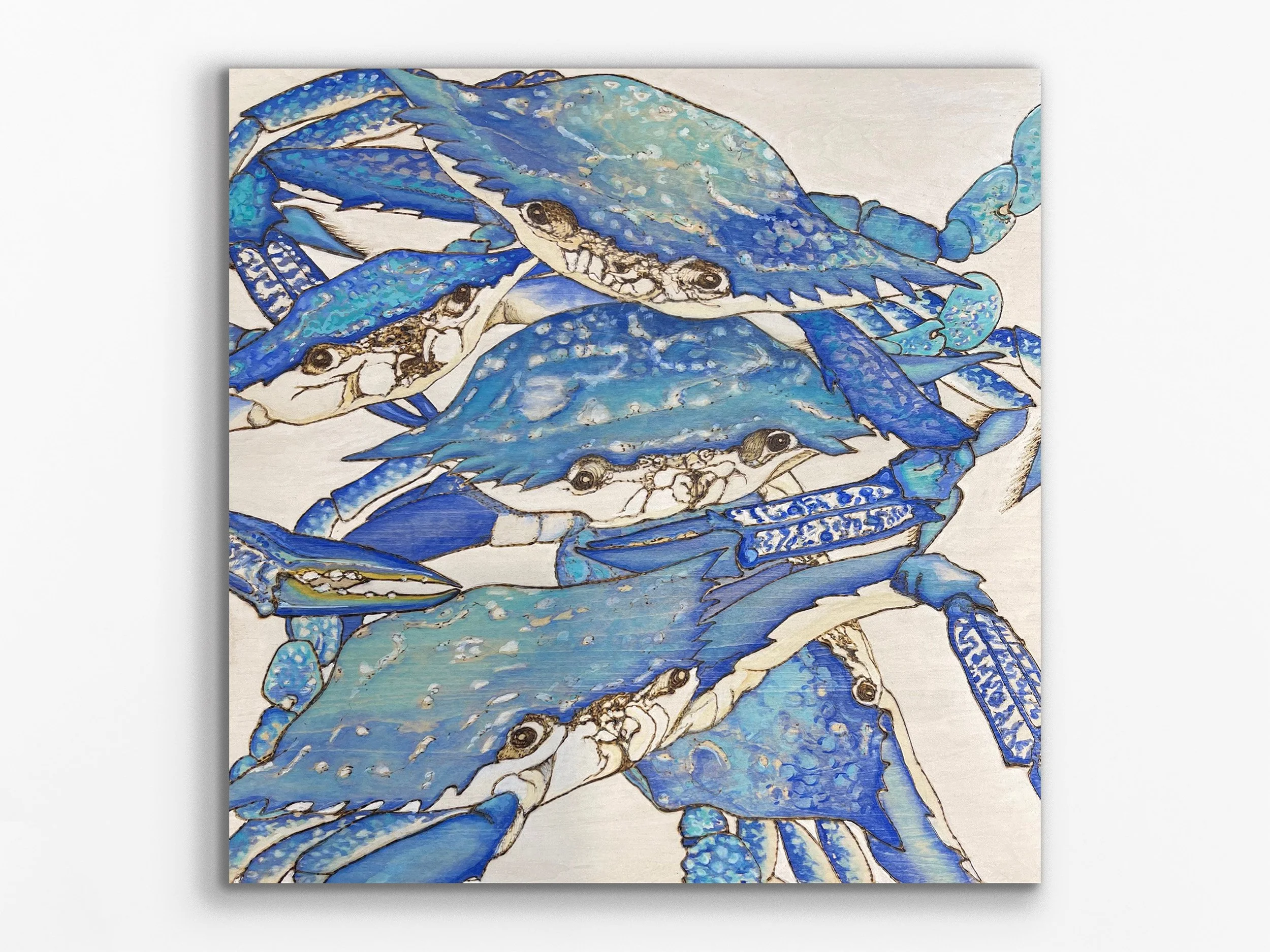 Blue Swimmers on Panel 1, 2024