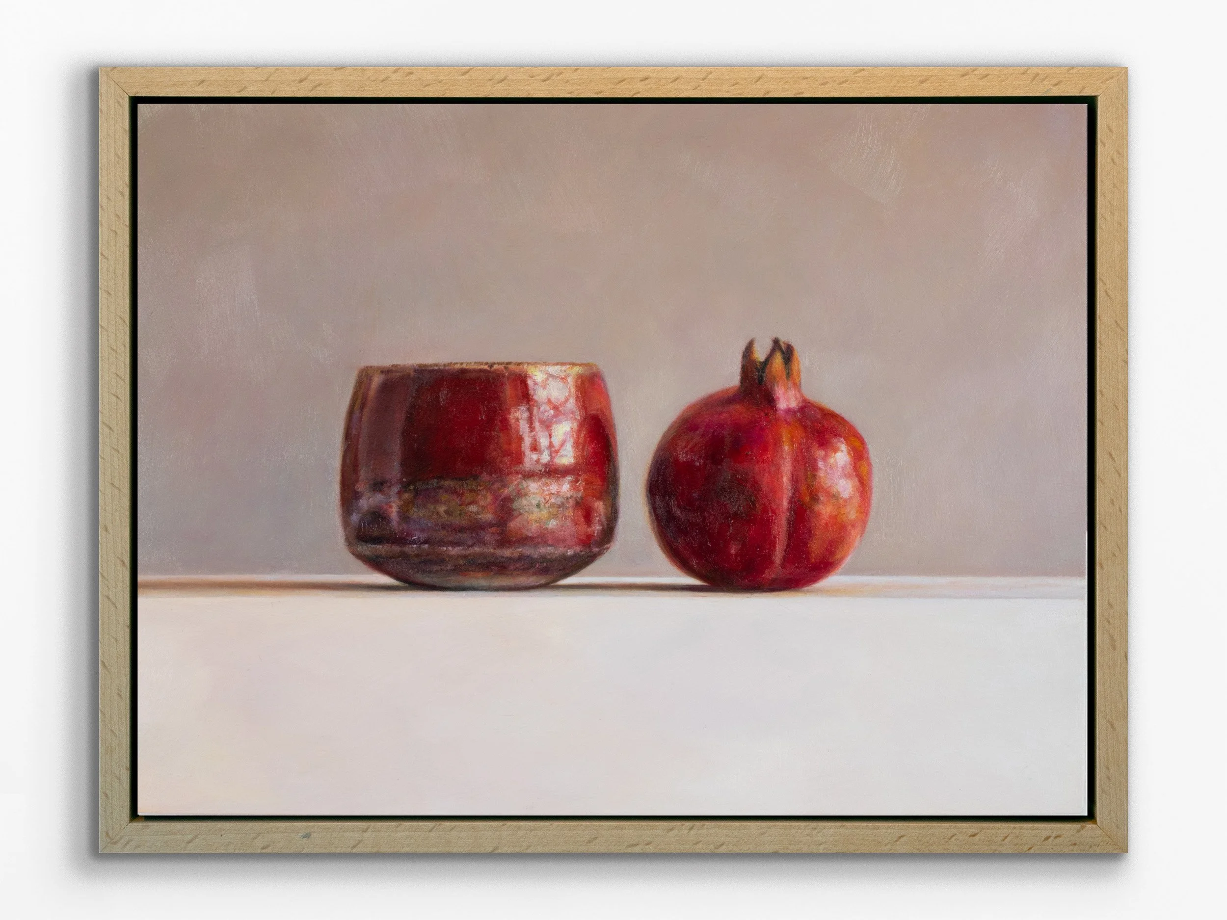 Red bowl and pomegranate, 2026