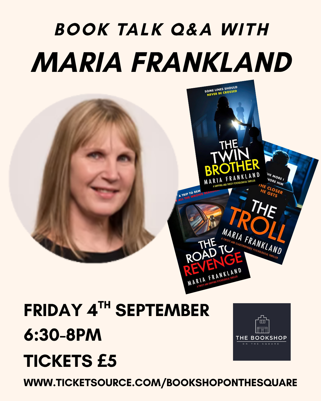 An Evening with Maria Frankland - SOLD OUT