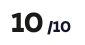 A score display showing 10 out of 10.