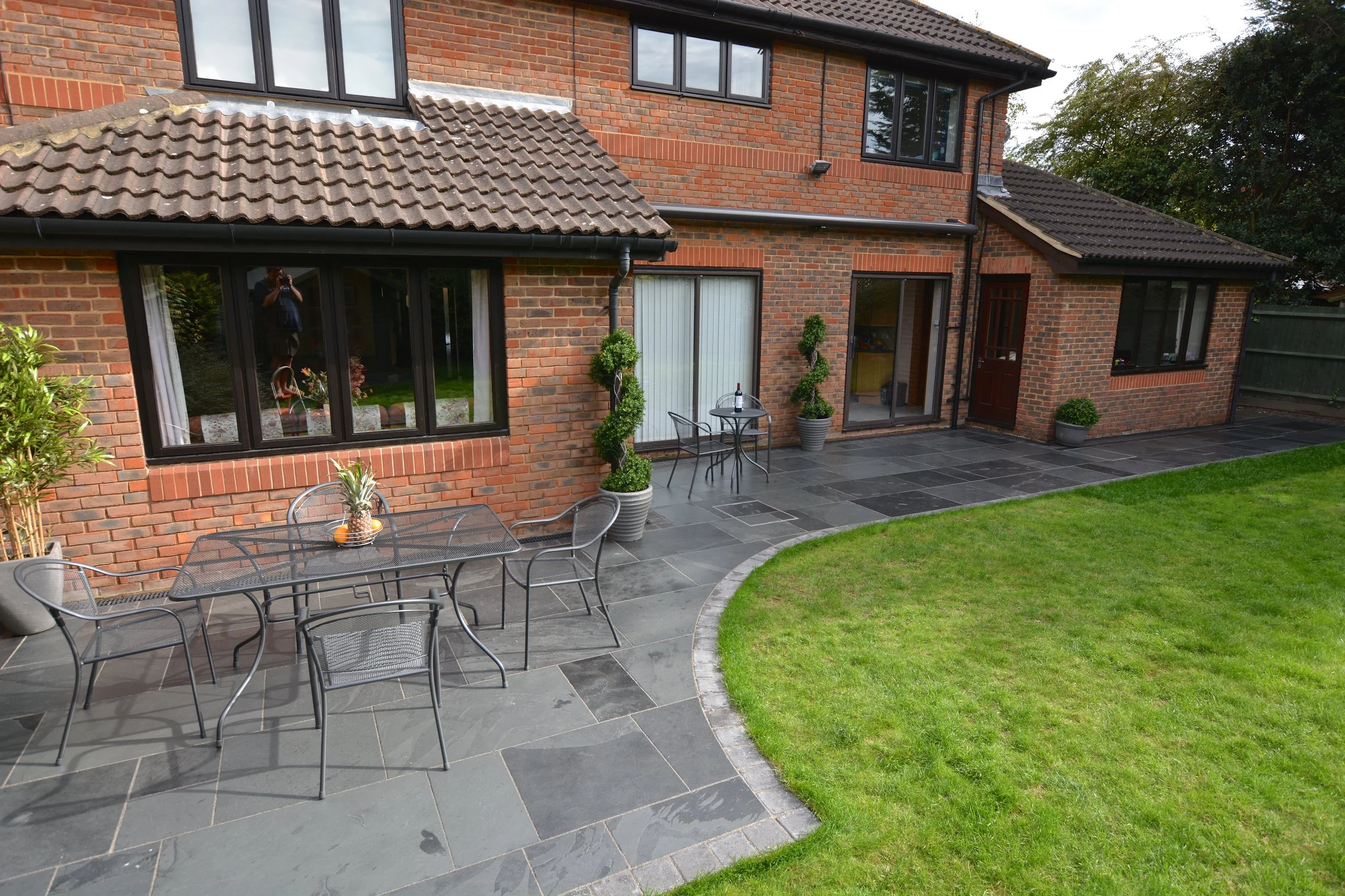 slate natural stone pati