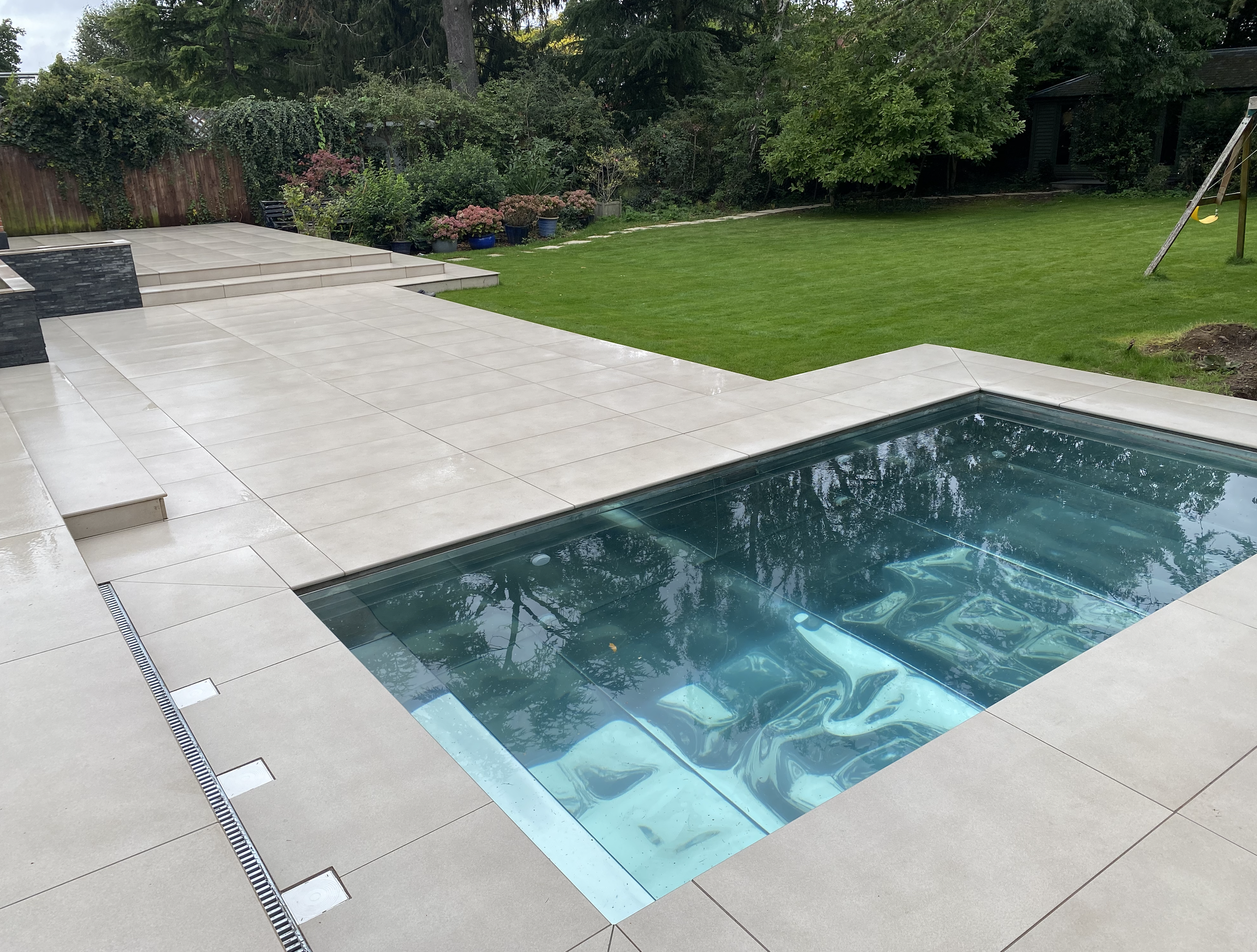 porcelain patio swimming pool bromley