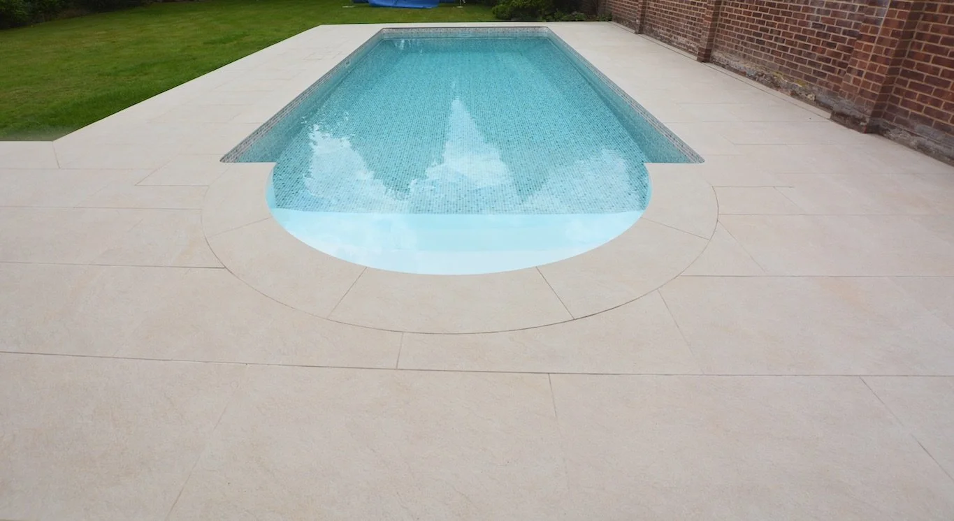 porcelain paving swimming pool patio