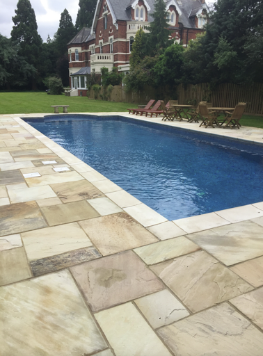 natural stone paving around patio essex

