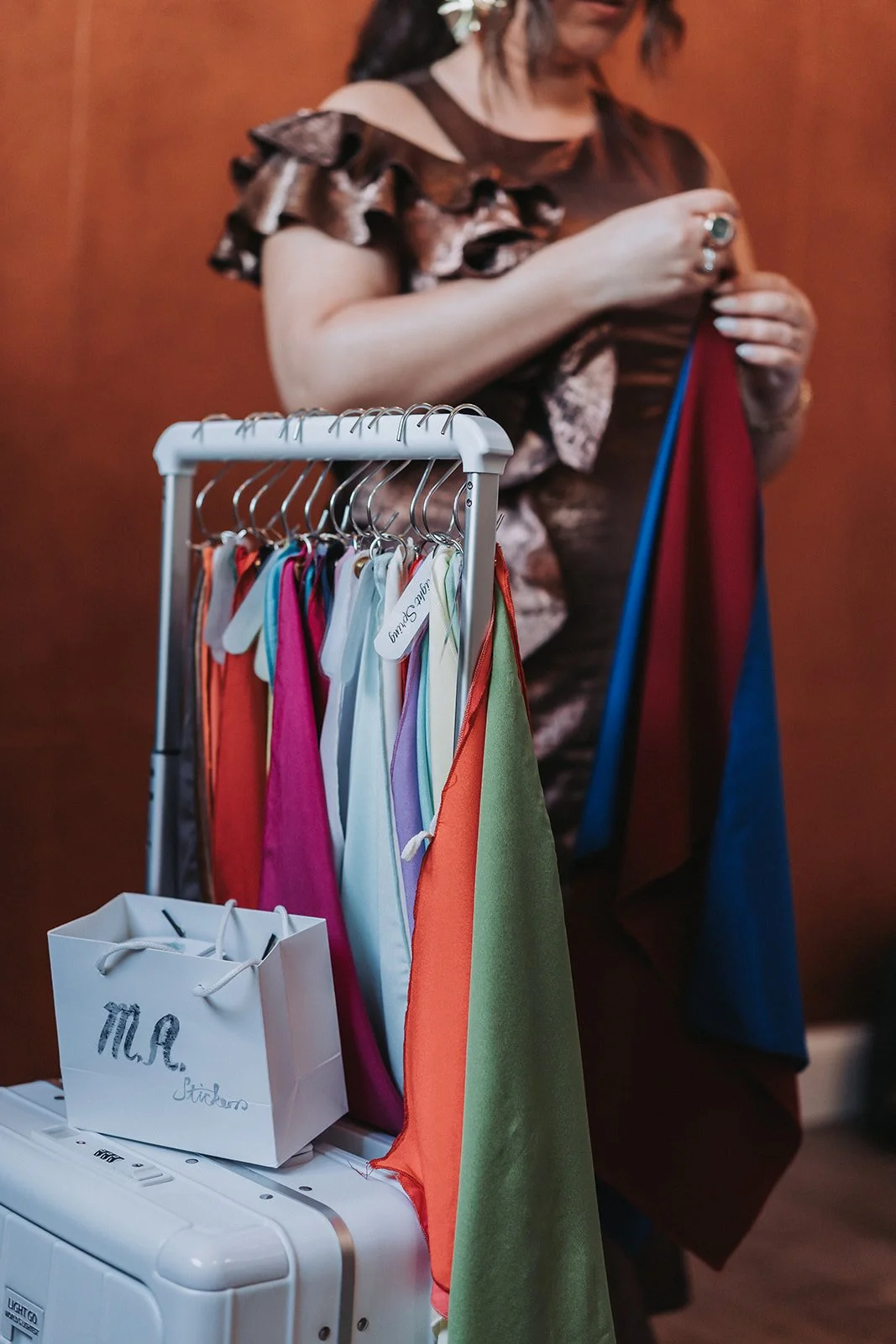Personal stylist doing colour analysis in Hong Kong