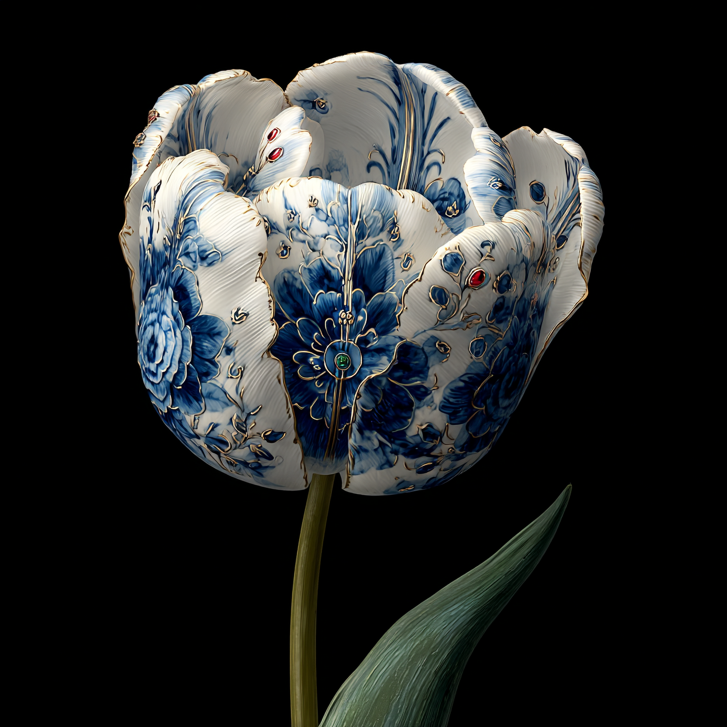 Tulip No. II — Blue Porcelain