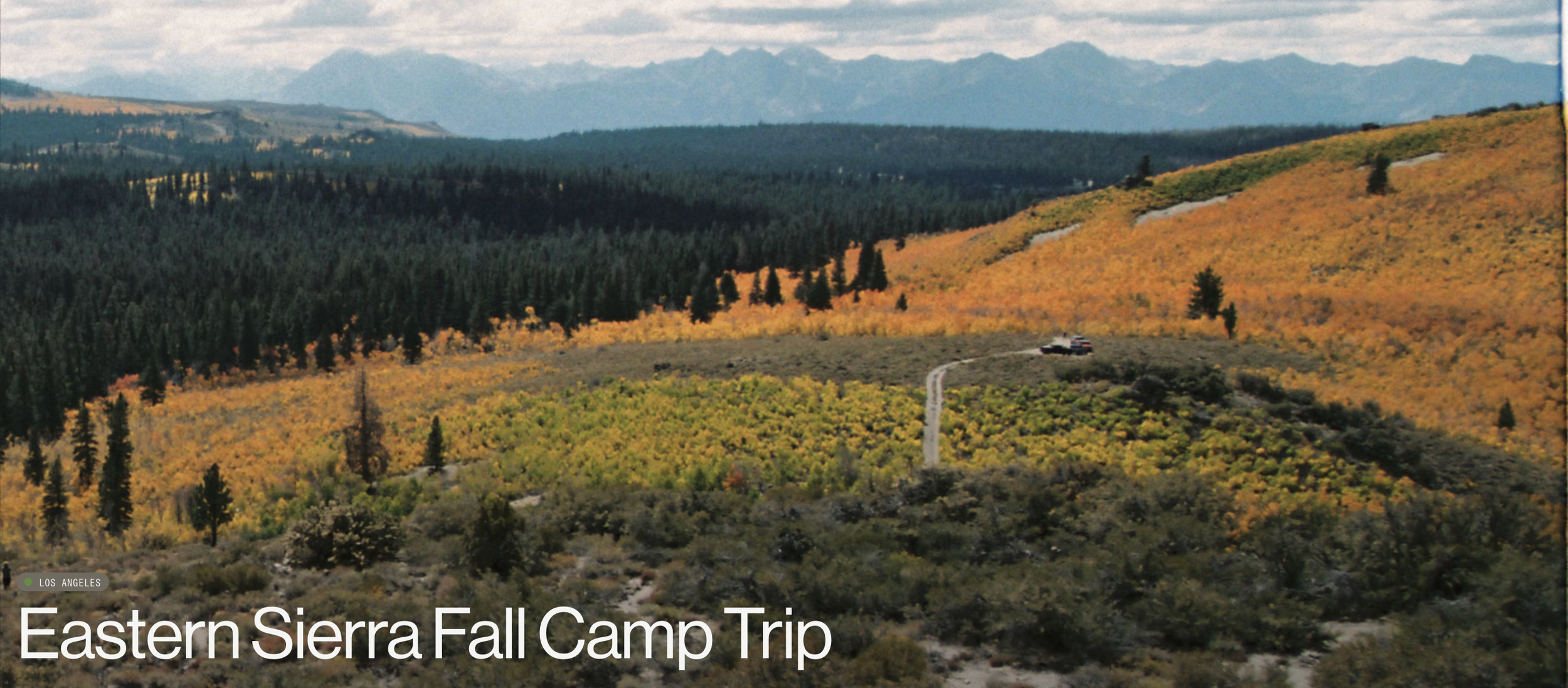 Eastern Sierra Fall Camp Trip