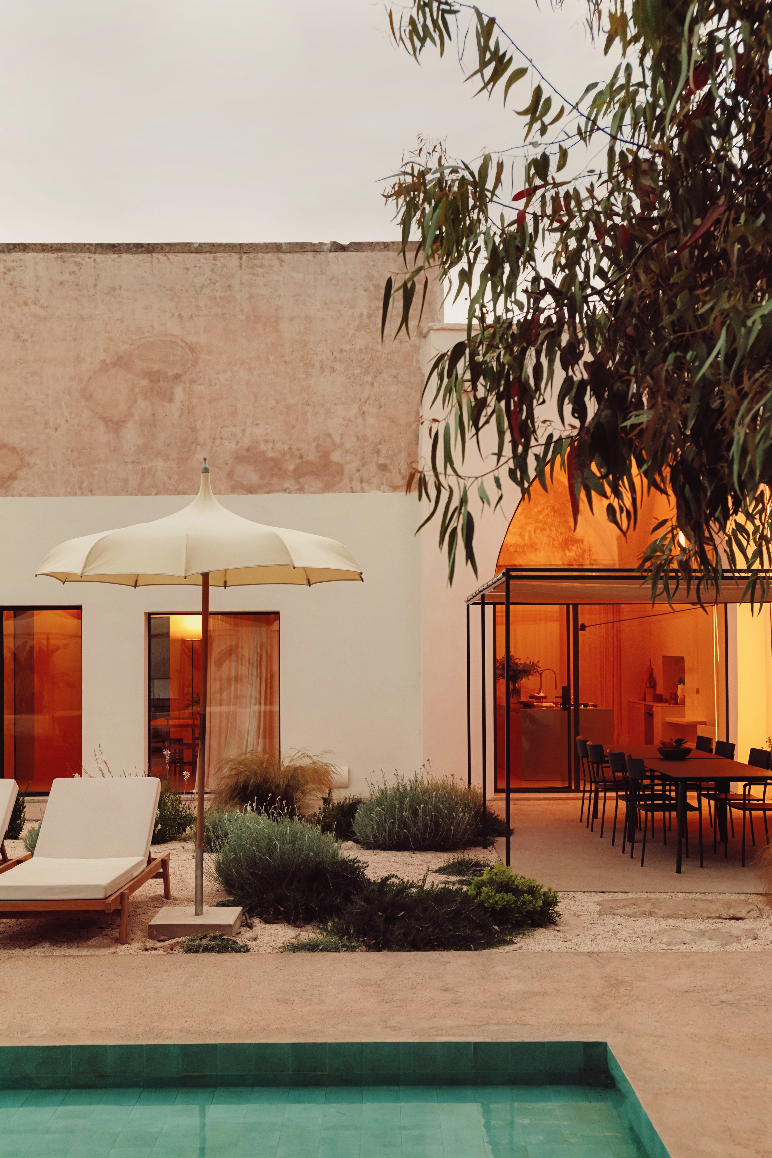 Outdoor dining area