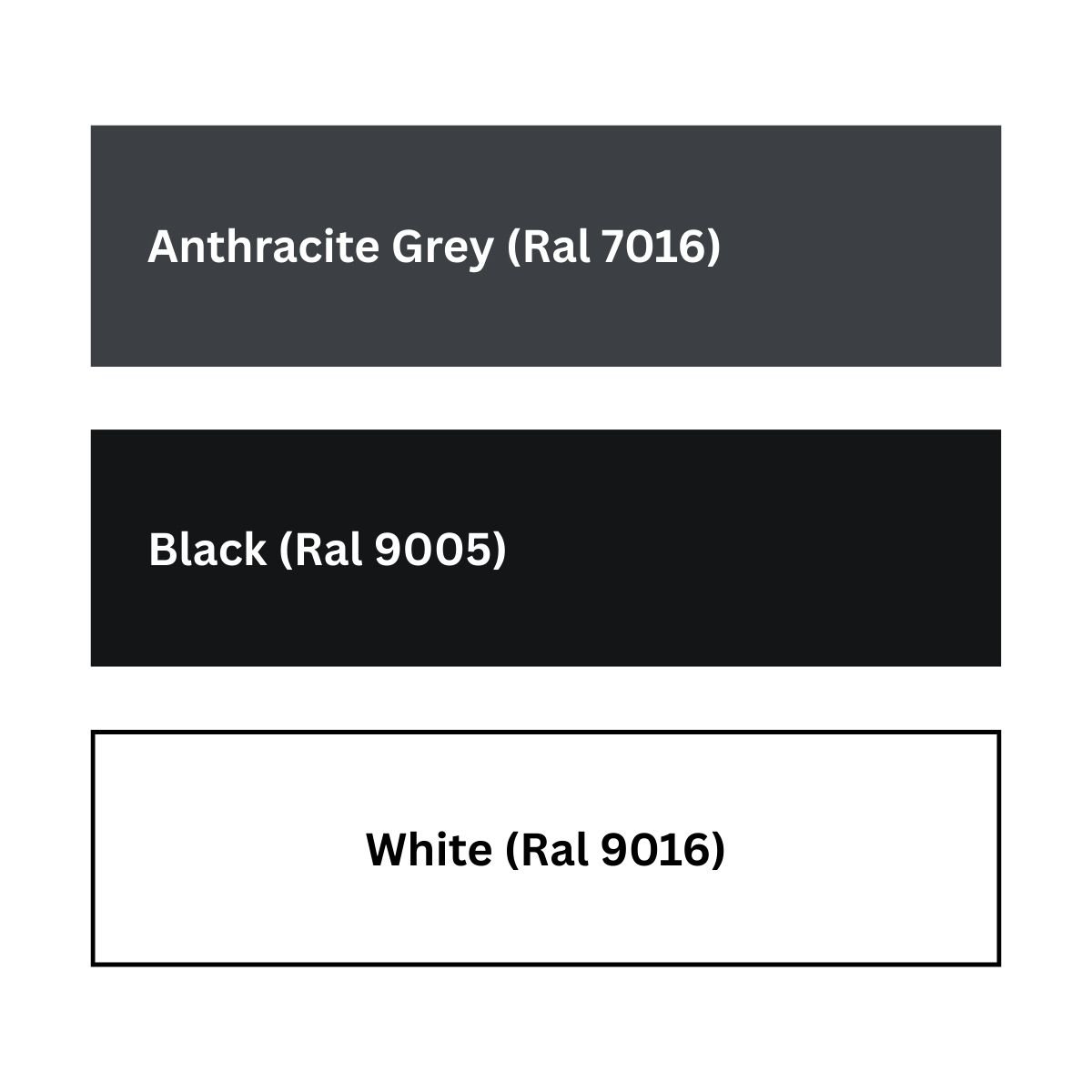 pitched door canopy frame colour options