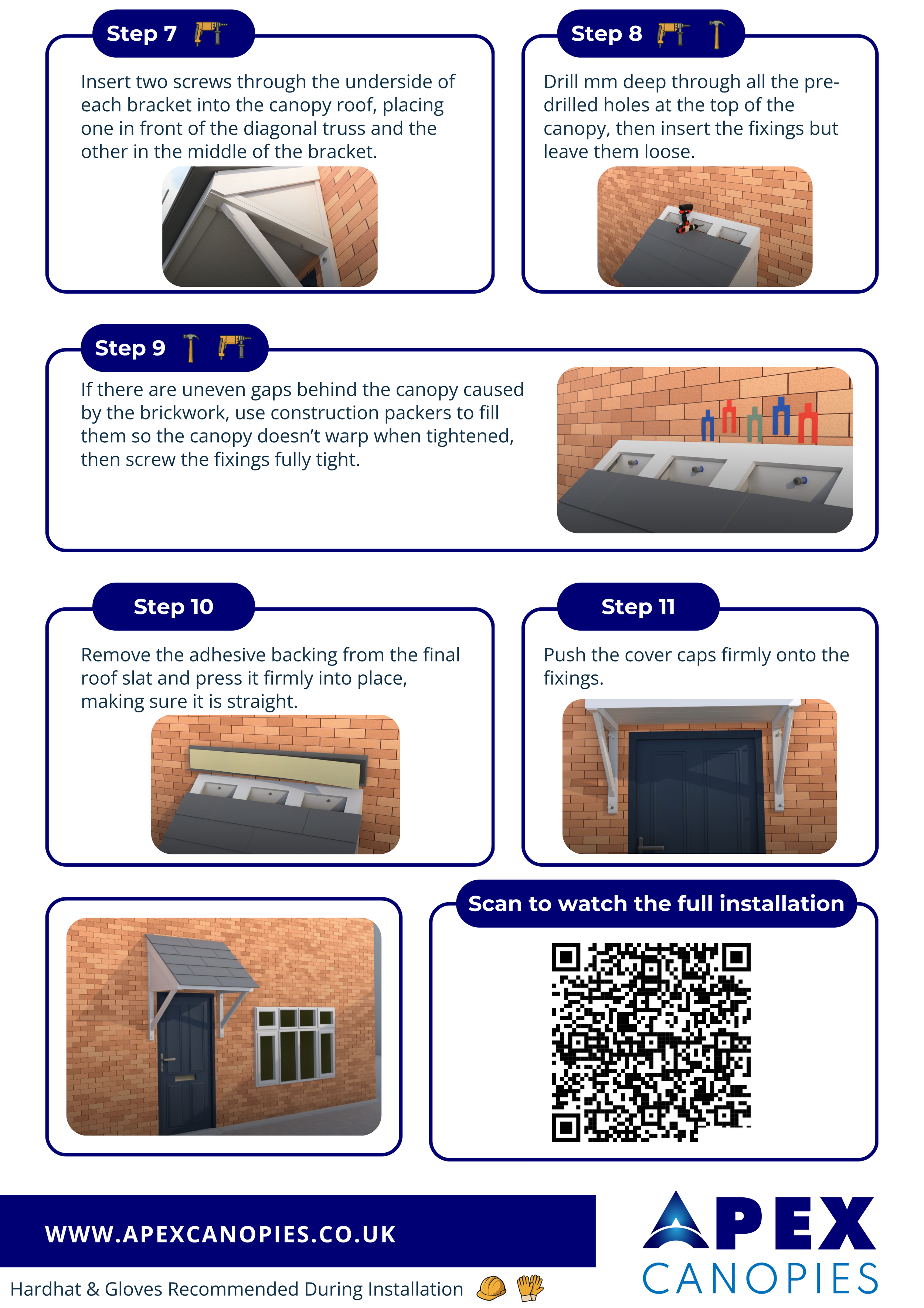 Door Canopy Installation Guides | Enhance Your Entrance — Apex Canopies ...