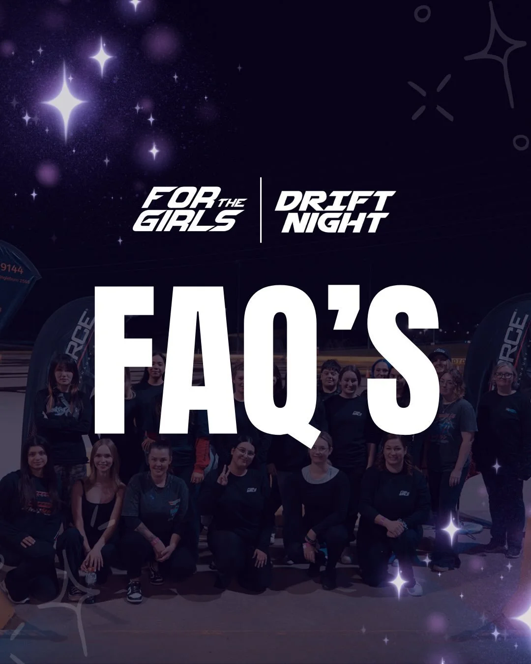 Drift Night is TOMORROW NIGHT &amp; we are so excited ‼️

We&rsquo;ve received a lot of questions about tomorrow&rsquo;s event, so we&rsquo;ve put everything you need to know in one place.

If you have any questions that aren&rsquo;t covered in this 