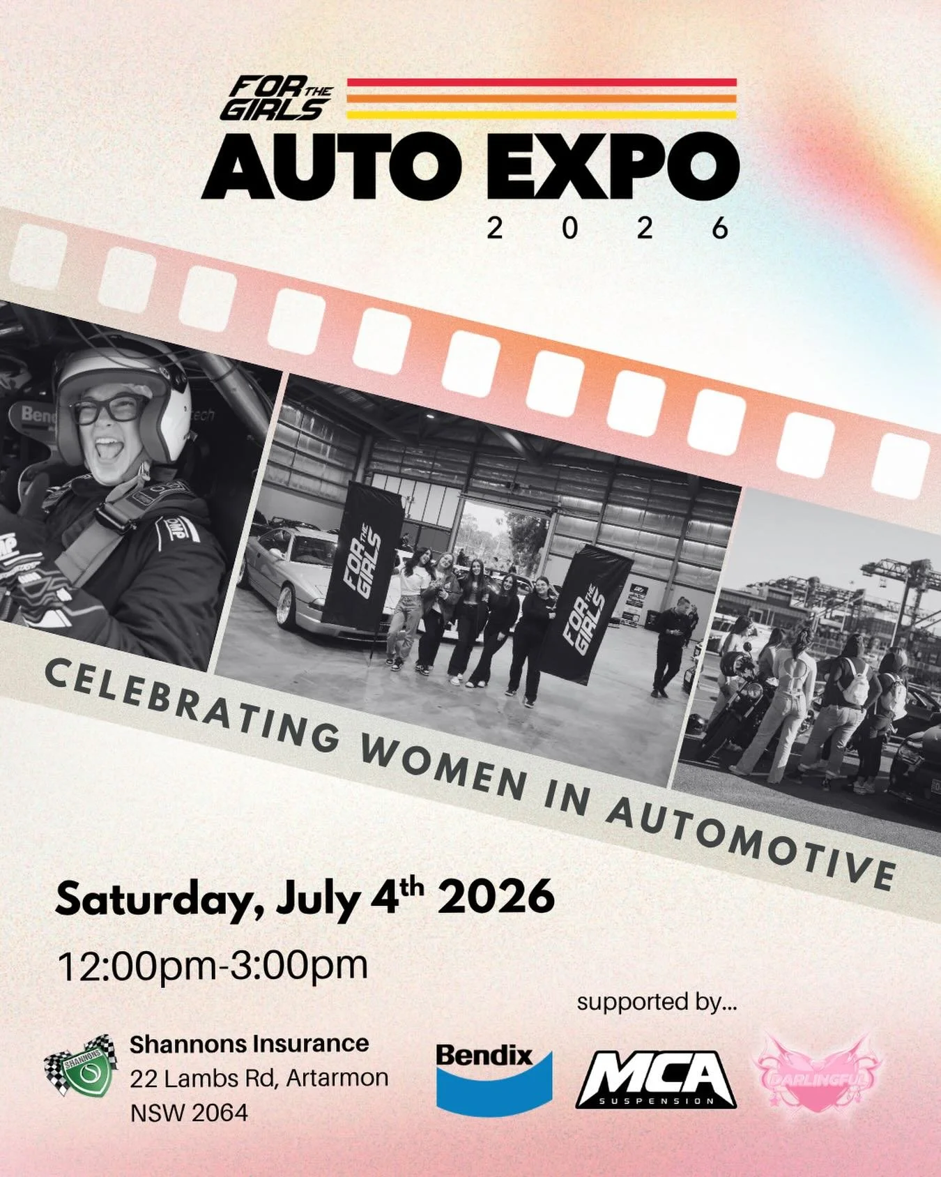 Introducing For The Girls - Auto Expo 2026 

Proudly supported by @bendix_workshop, @mcasuspension + @darlingful.au 

🗓️ Saturday 4th July
📍 @shannonsinsurance, 22 Lambs Road, Artarmon 2064
⏰ 12:00 to 3:00PM

This FREE event welcomes everyone and c