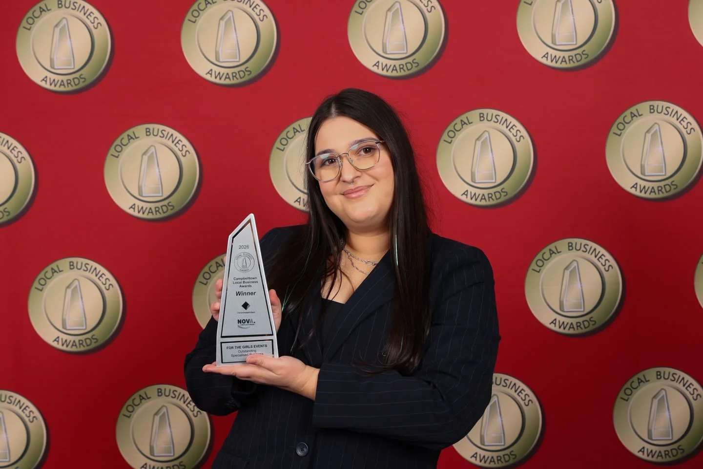 For The Girls has won the 2026 Campbelltown Local Business Award for Outstanding Specialised Business 🥹🏆

This was our very first time being nominated, and to be surrounded by our friends and family as we took home the win made the moment even more