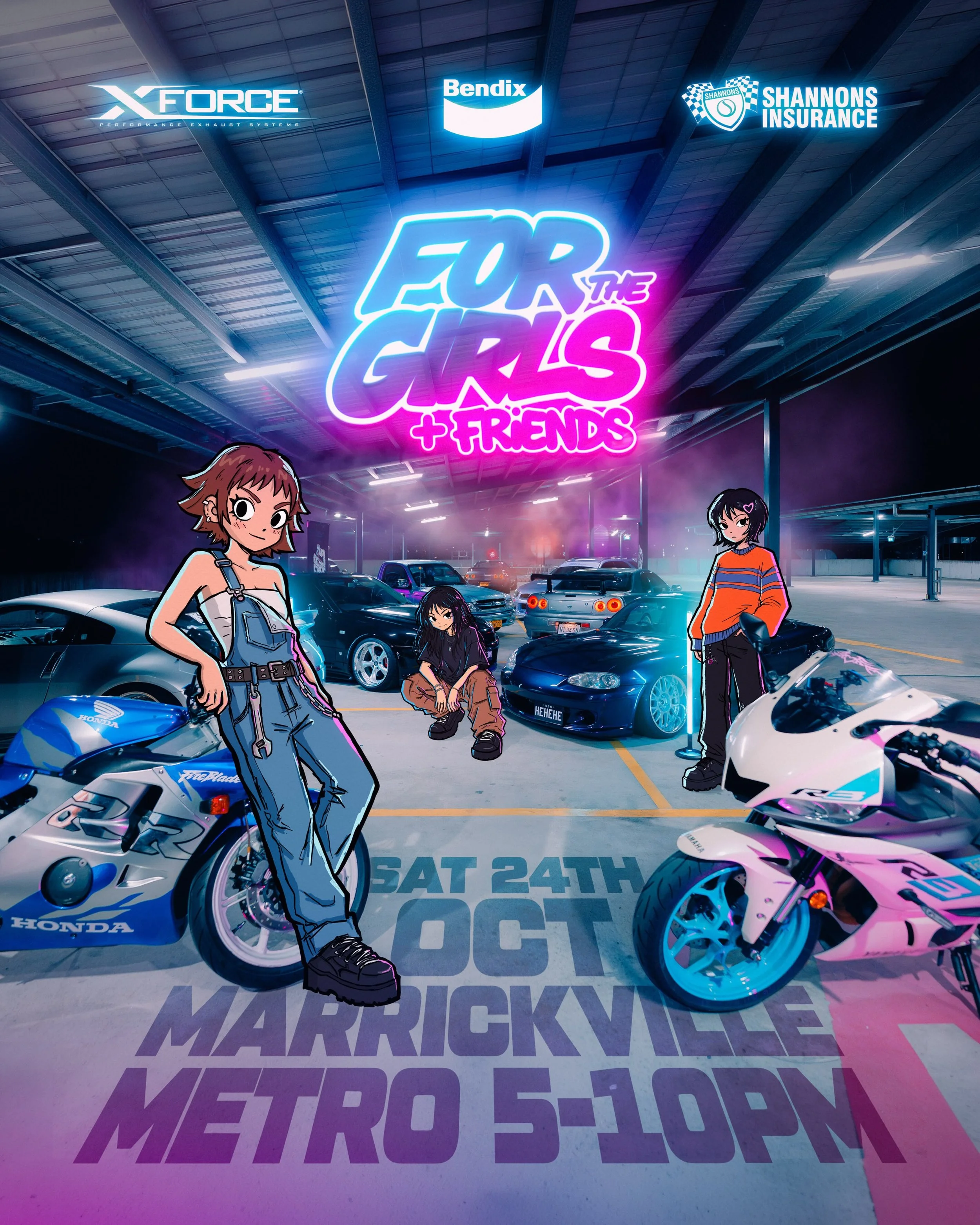We're excited to announce the return of For The Girls + Friends in 2026, sponsored by @xforceexhaust, @bendix_workshop &amp; @shannonsinsurance 🙌🏼

Join us for our annual celebratory event, back for its third year in a row, bringing the community t