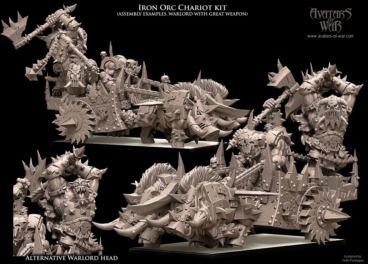 THE MOST BRUTAL IRON ORC WAR CHARIOT