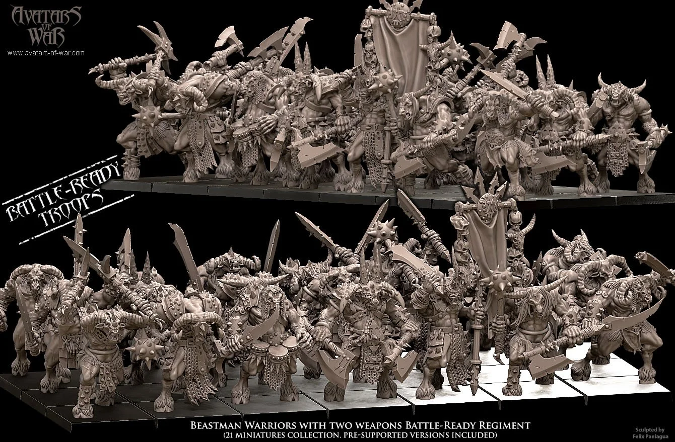 BATTLE-READY BEASTMEN REGIMENT