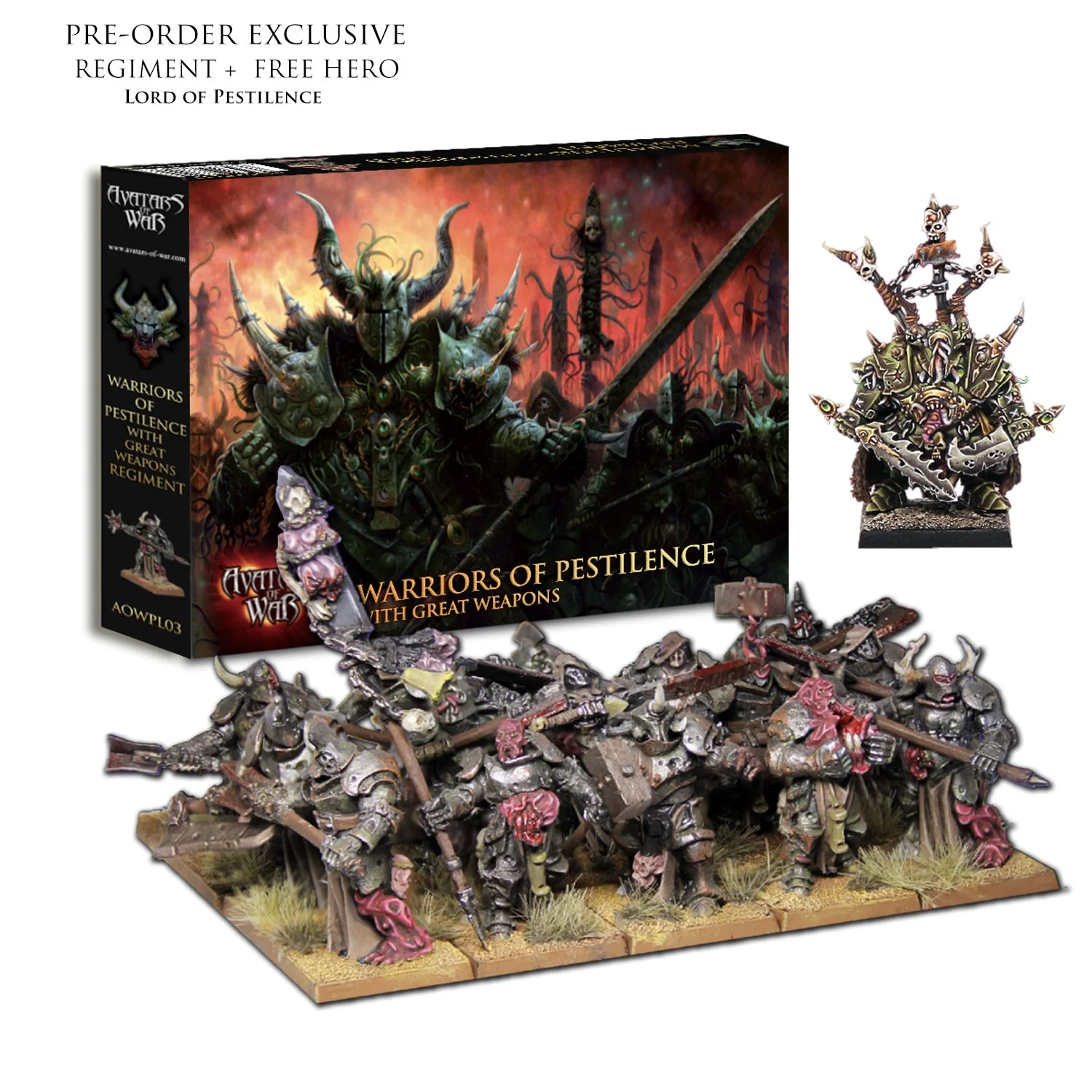 PLASTIC MULTI-PART WARRIORS OF PESTILENCE RETURN TO THE BATTLEFIELD