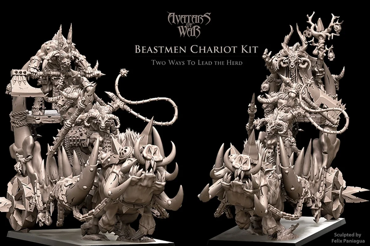 THE JAW OF THE FALLEN BEAST — BEASTMEN WAR CHARIOT