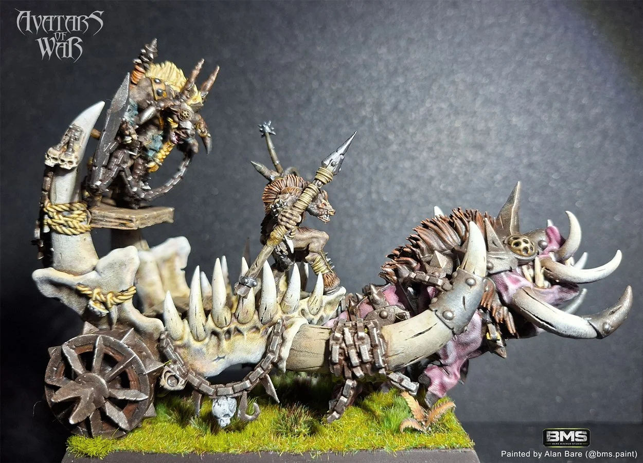 THE LEGENDARY HALL WELCOMES THE BEASTMEN CHARIOT KIT