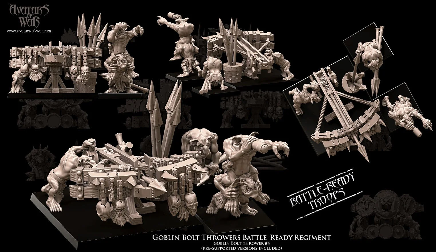 GOBLIN BOLT THROWERS BATTLE-READY KIT
