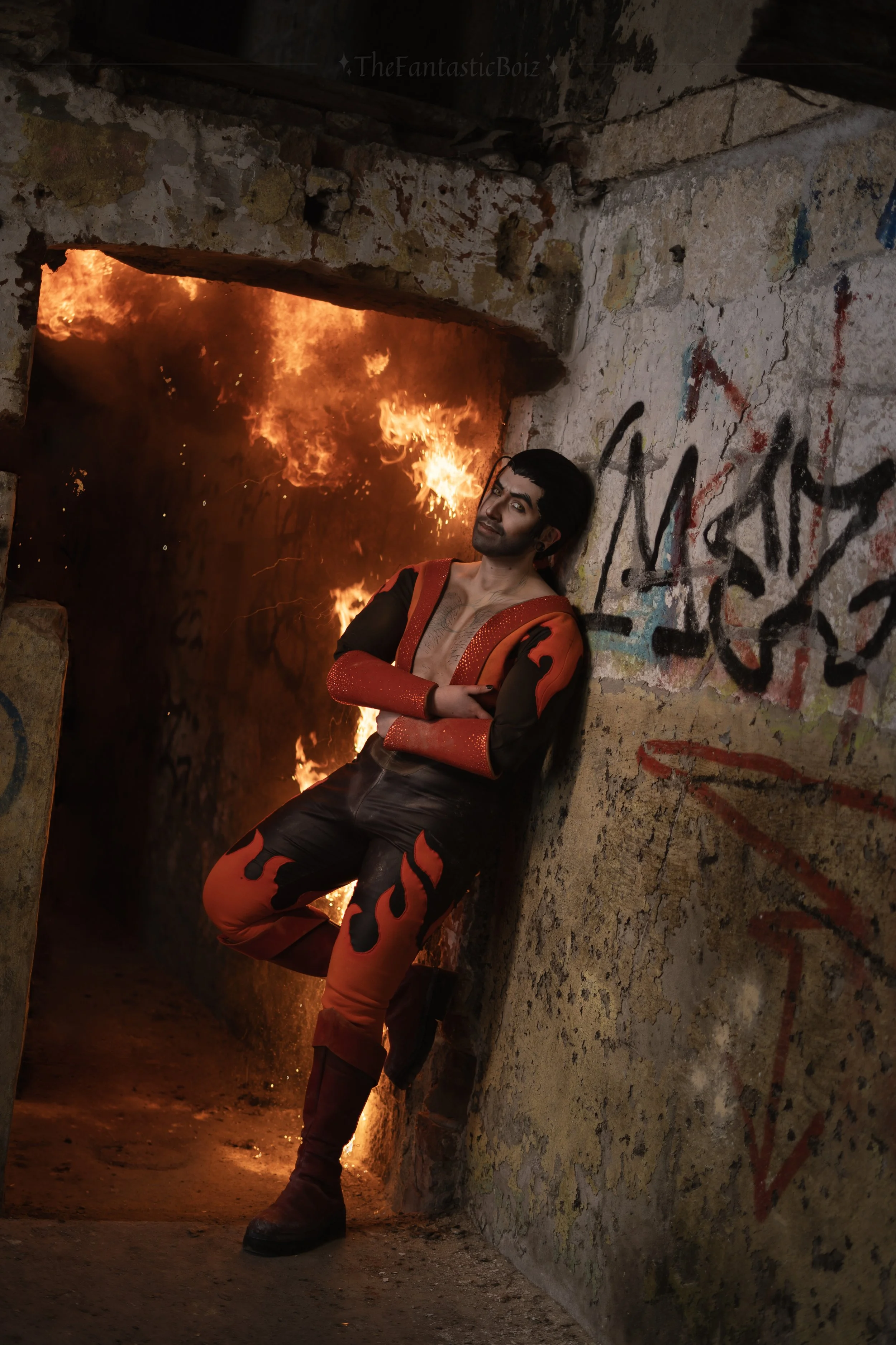 Blink from Blinks Cos Cave Cosplay of Flambae from the game Dispatch
