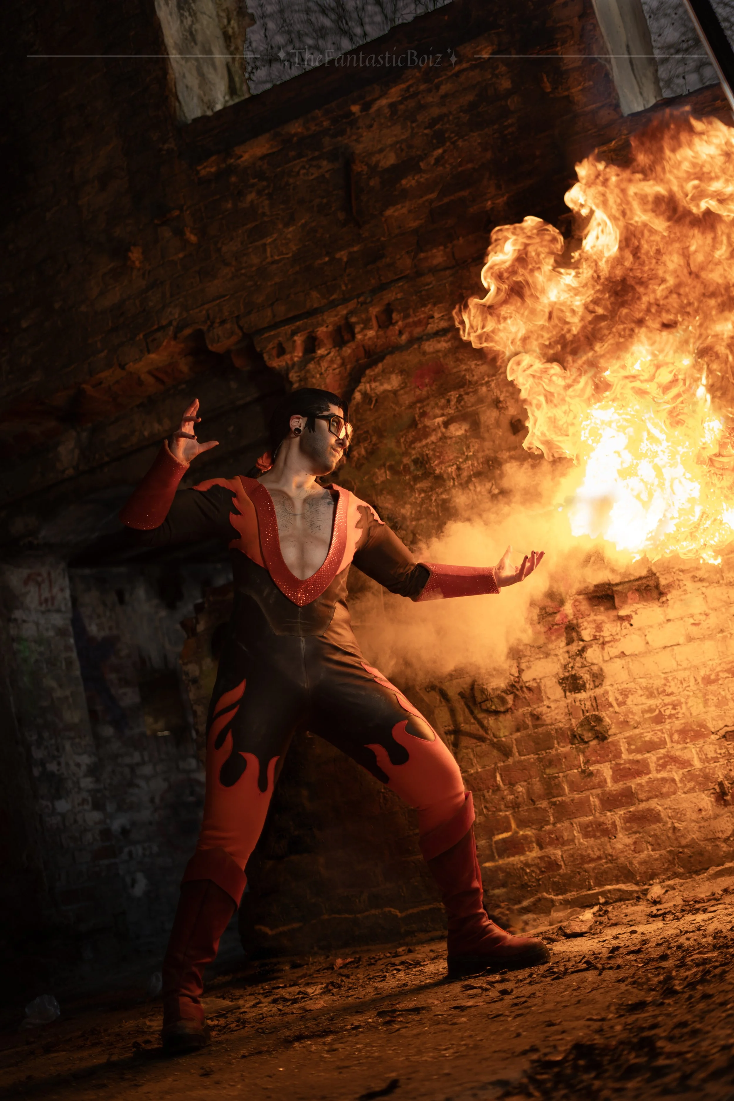 Blink from Blinks Cos Cave Cosplay of Flambae from the game Dispatch