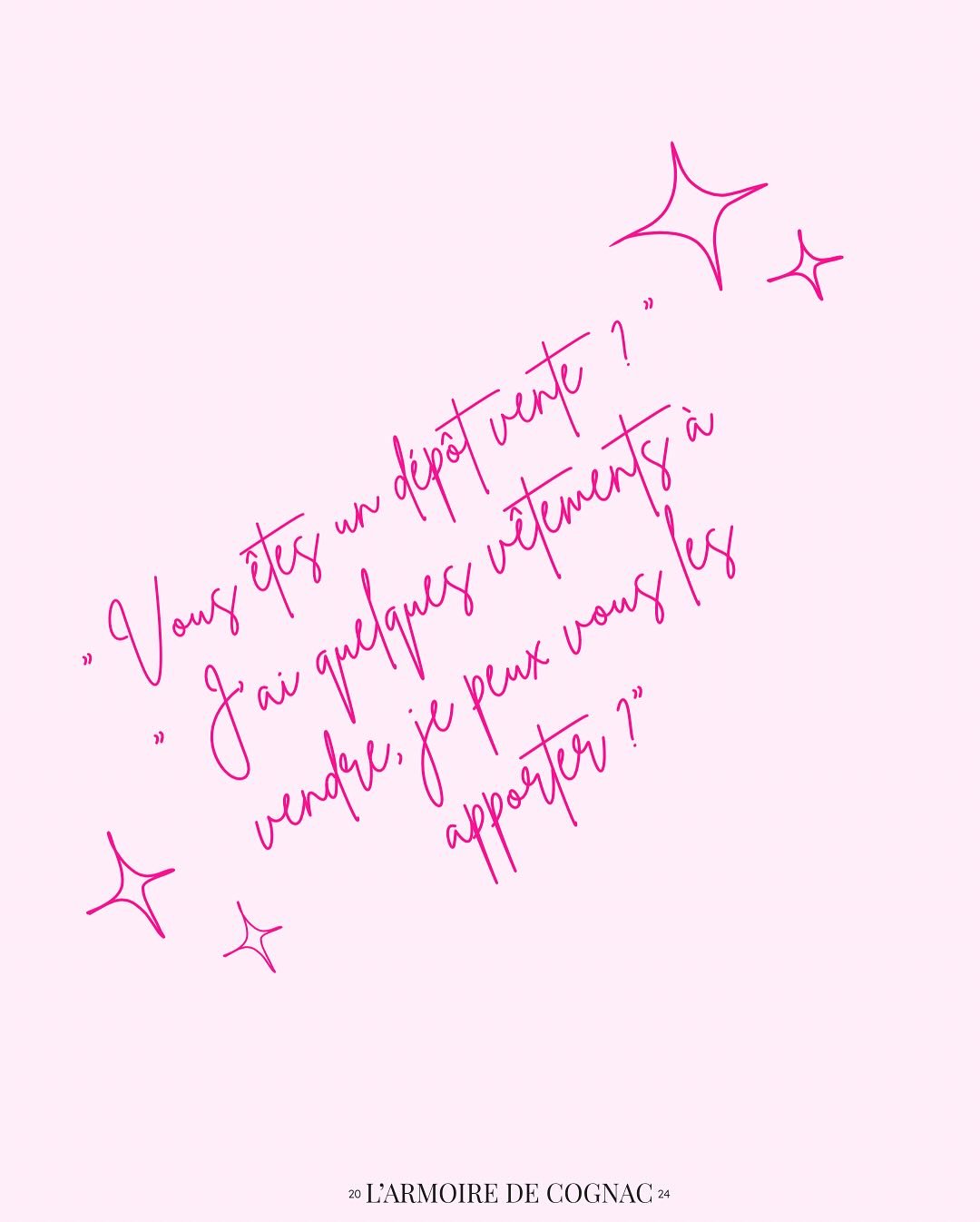 Ces questions reviennent souvent en boutique, alors je me suis dit que ce serait l&rsquo;occasion d&rsquo;y r&eacute;pondre ici ✨

Non, la boutique n&rsquo;est pas un d&eacute;p&ocirc;t-vente : je chine moi-m&ecirc;me toutes les pi&egrave;ces.
Cela d