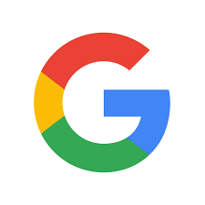 Google logo with a multicolored G symbol.
