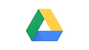 Google Drive logo with a triangular shape in green, yellow, and blue.