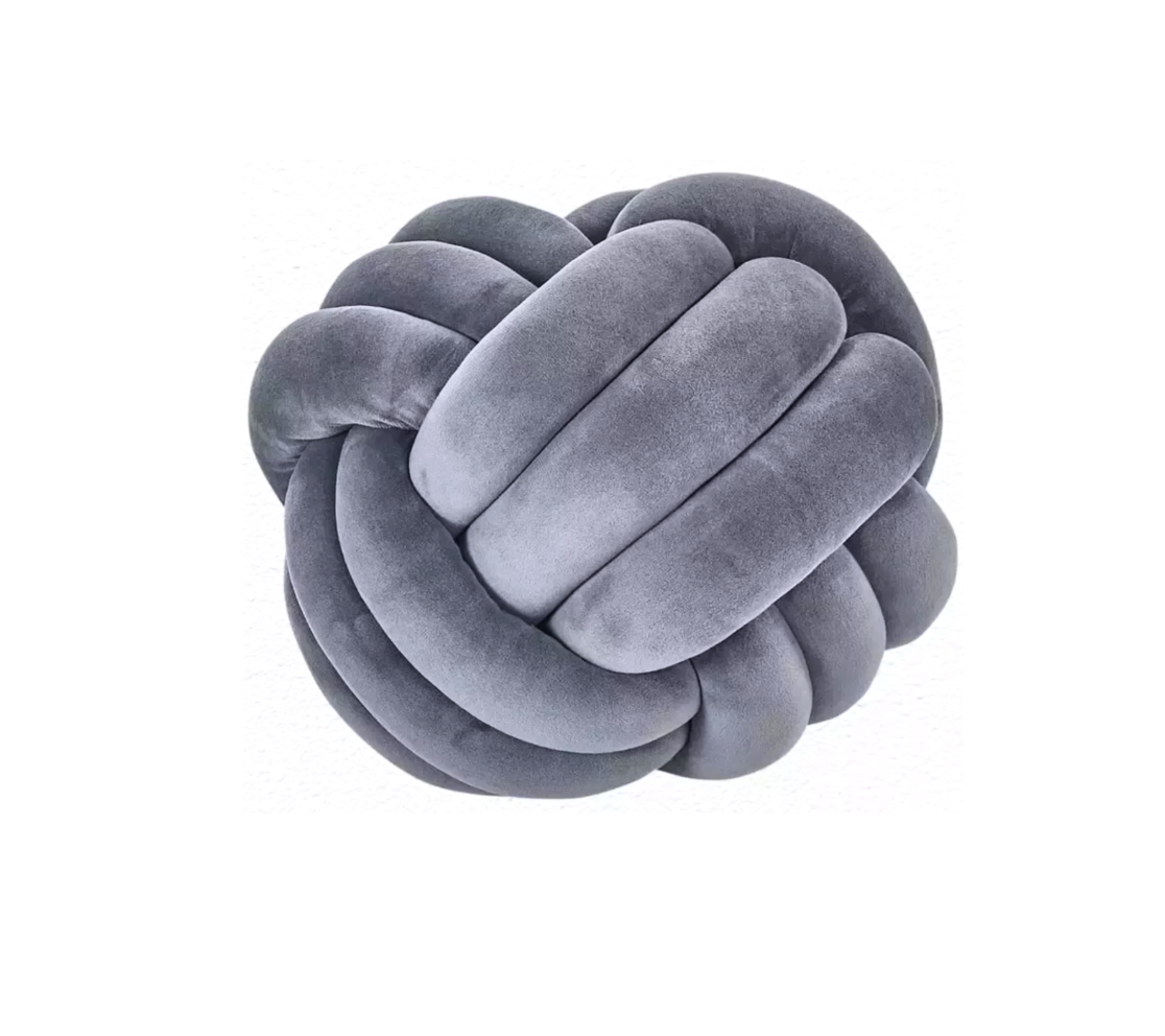 GREY SENSORY CUDDLE BALL - CALMING TACTILE SENSORY TOOL - 28CM