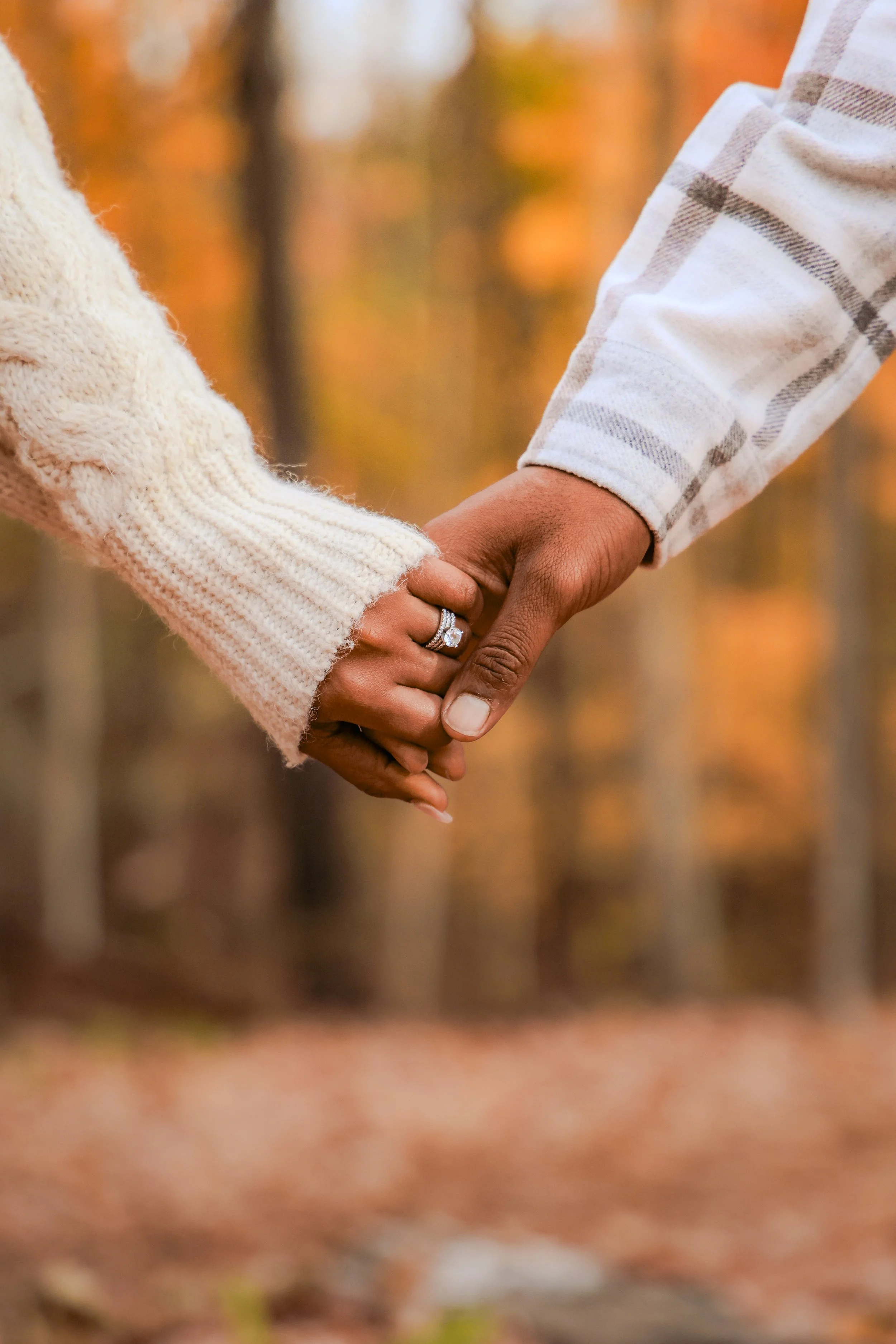 Indianapolis couple posing for anniversary photography session outdoors during the fall season for Indianapolis Photographer