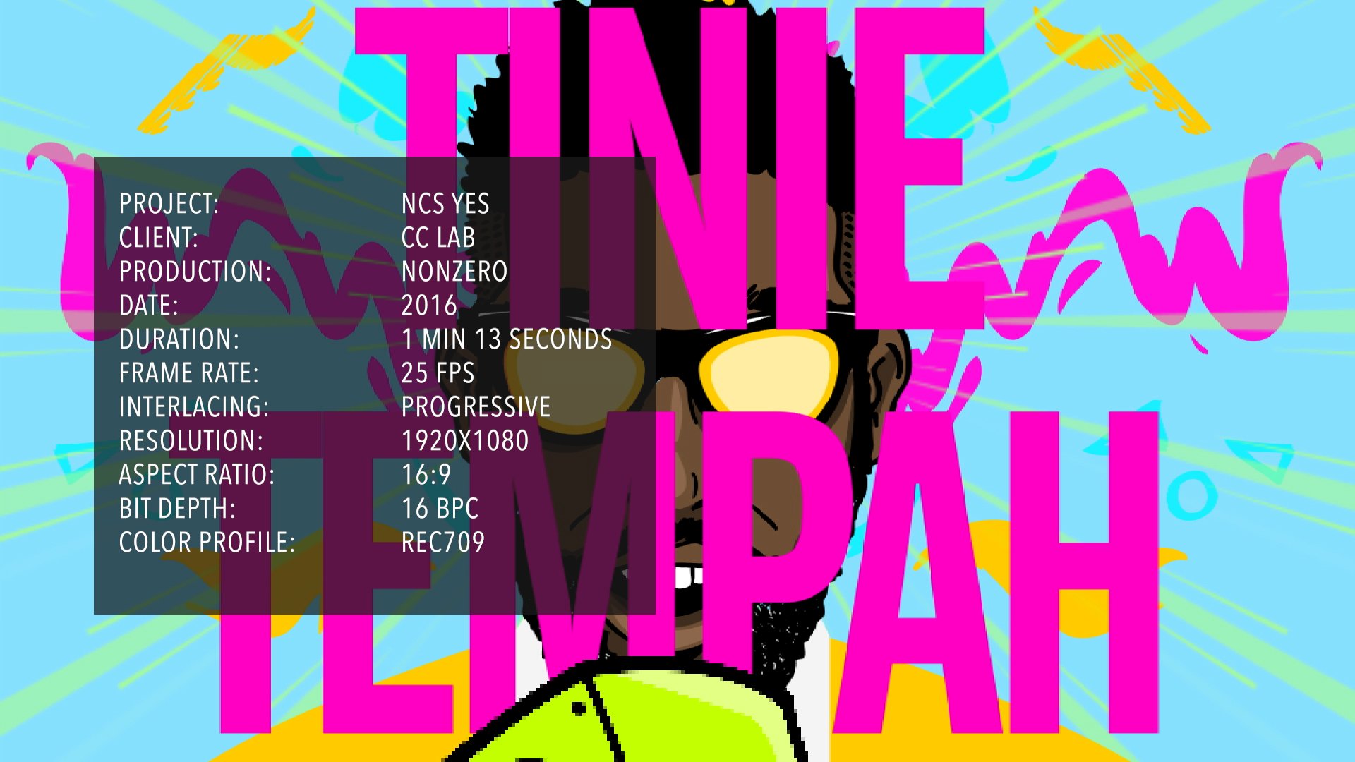 CC Lab tasked Jim with directing a promotional video for NCS, featuring Tinie Tempah at the Roundhouse in London. He teamed up with the talented Geo Law, who created all the illustrations, and The Mighty Elk brought them to life.