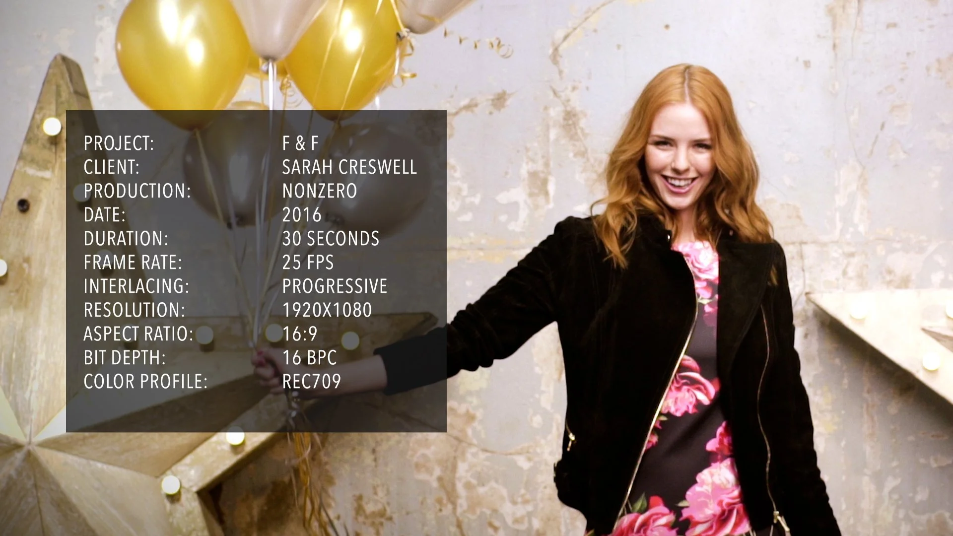 Directed and DOP by Sarah Cresswell. We were asked to create a TVC for F&F to showcase and explore a new era for their summer wear clothing line. Shot in studio with a model and lots of great props!