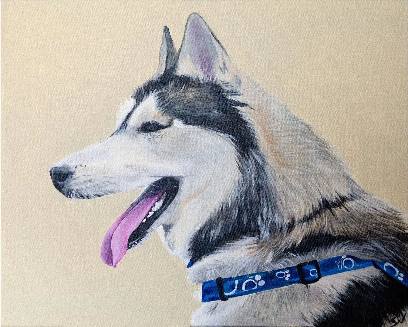 peinture chien