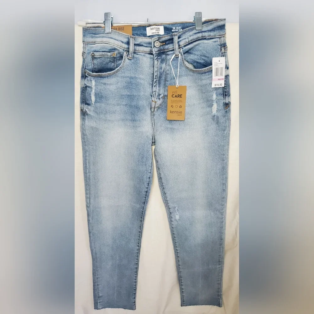 New Women The Juliet High Rise Slim Faded Blue Jeans Size 6/28