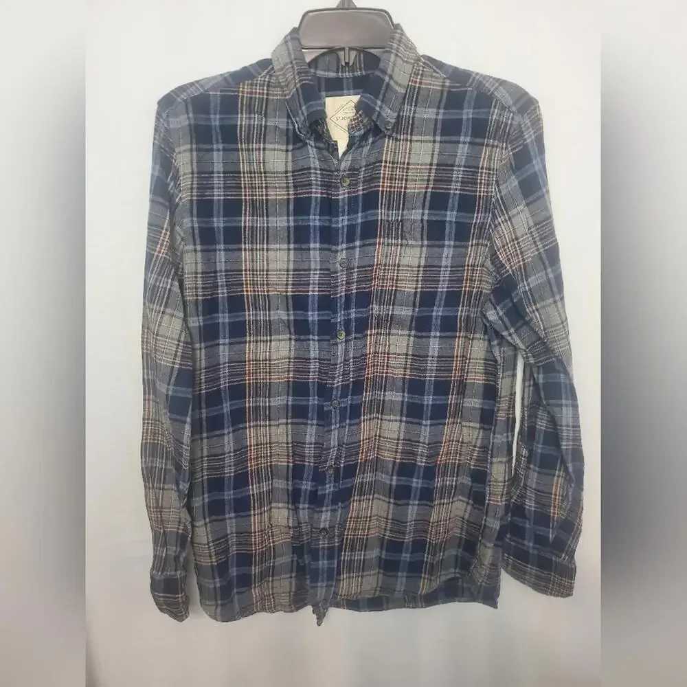 Pre-Owned Blue and Red Women’s St John’s Bay Flannel Size Small