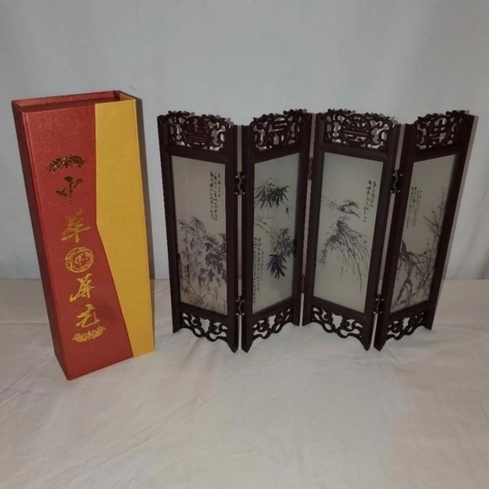 New Folding Screen, Decorative Desktop Divider Garden 12 3/4 In X 9 5/8 In