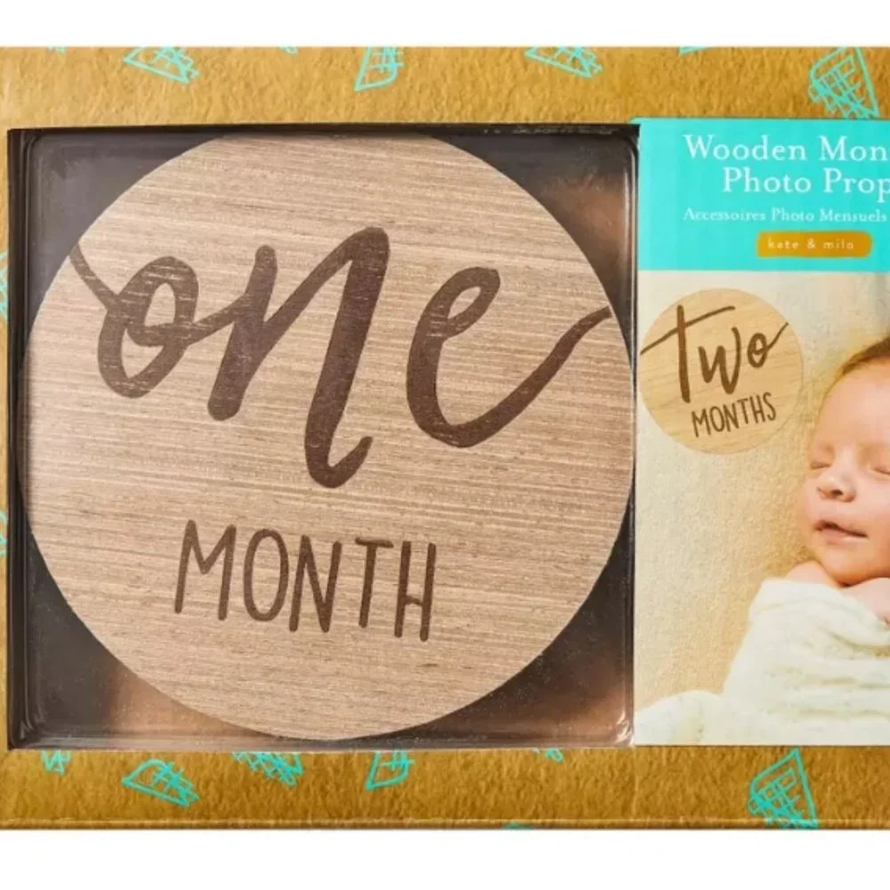 New Baby Monthly Milestone Marker Discs