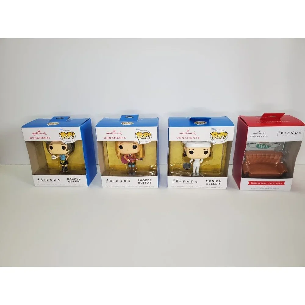 New Lot of 4 Ornaments FRIENDS Collection