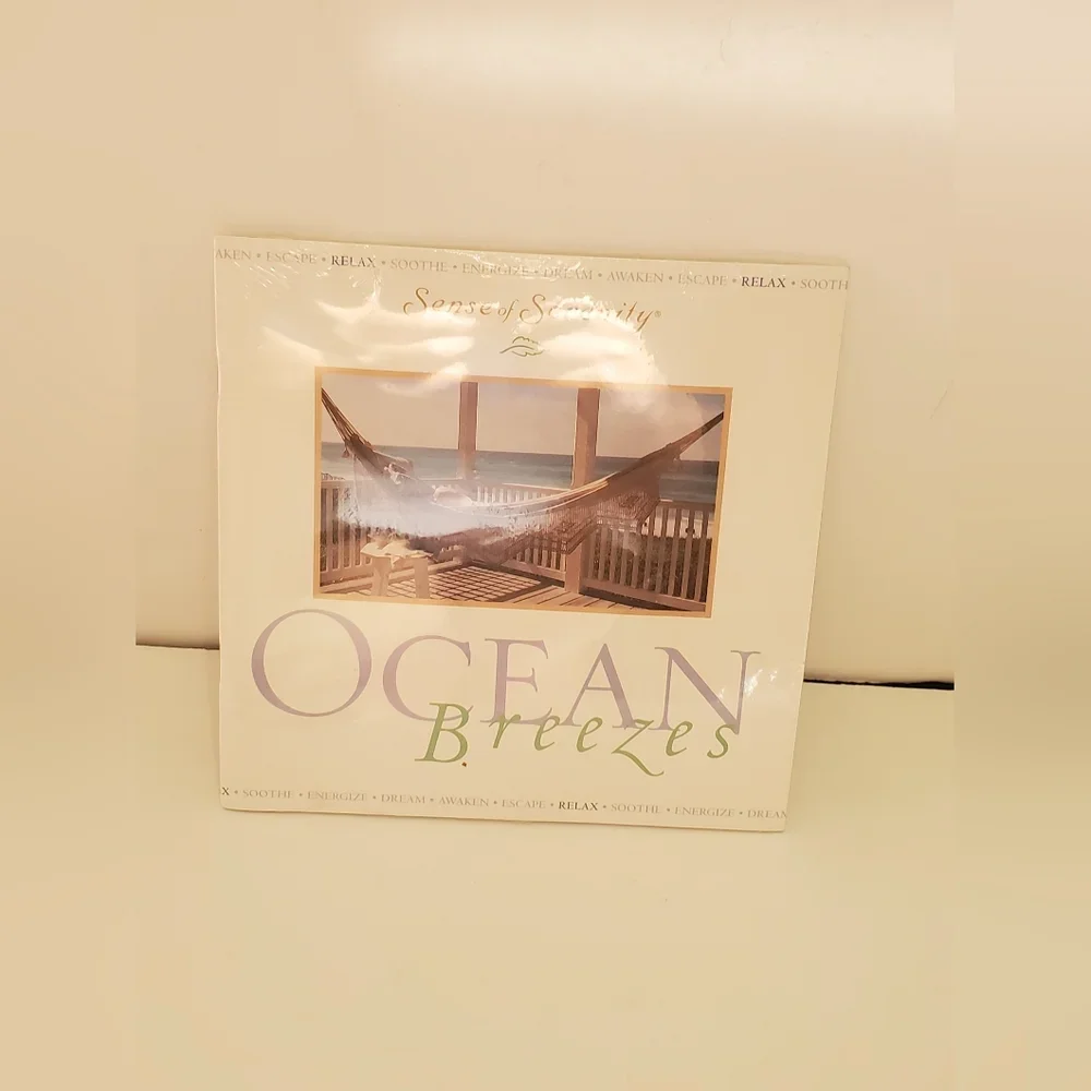 New Sealed Sense Of Serenity Ocean Breezes Softcover Book and Audio