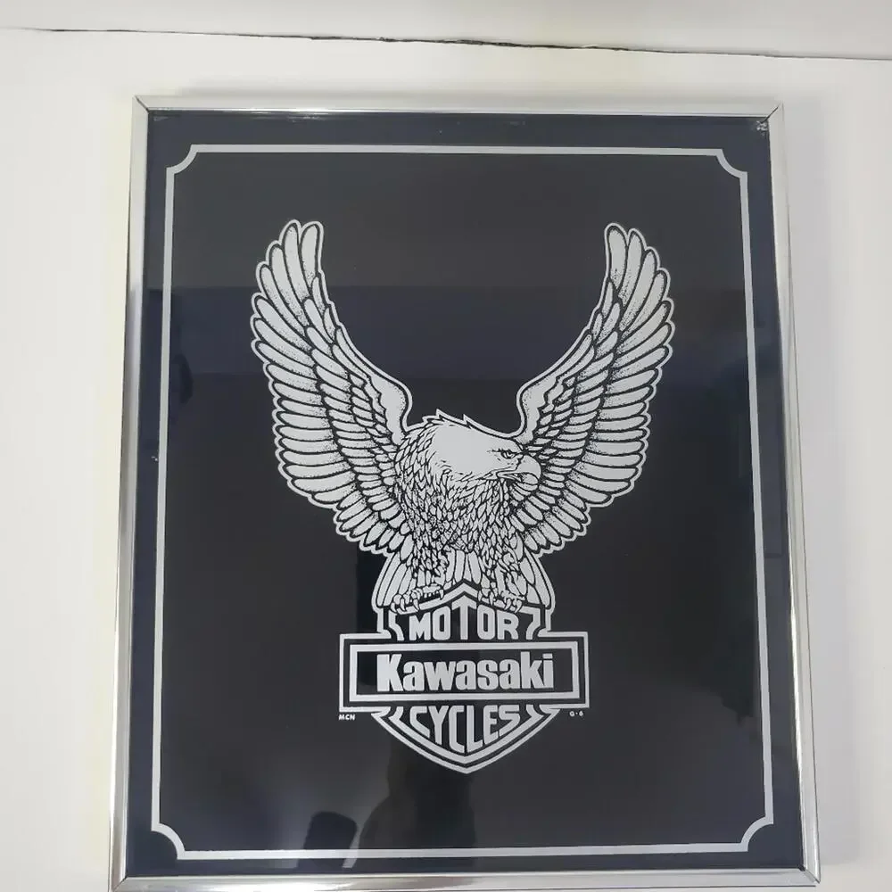 Pre-Owned Motor Kawasaki Cycle Picture and Framed